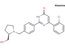 6-(2-chlorophenyl)-2-(4-{[(2R)-2-(hydroxymethyl)pyrrolidin-1-yl]methyl}phenyl)pyrimidin-4(3H)-one