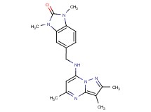 1,3-dimethyl-5-{[(2,3,5-trimethylpyrazolo[1,5-a]pyrimidin-7-yl)amino]methyl}-1,3-dihydro-2H-benzimidazol-2-one