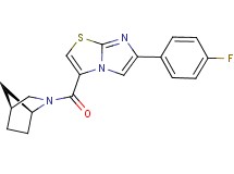 3-[(1S*,4S*)-2-azabicyclo[2.2.1]hept-2-ylcarbonyl]-6-(4-fluorophenyl)imidazo[2,1-b][1,3]thiazole