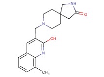8-[(2-hydroxy-8-methylquinolin-3-yl)methyl]-2,8-diazaspiro[4.5]decan-3-one