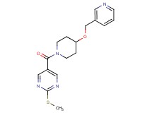 2-(methylthio)-5-{[4-(3-pyridinylmethoxy)-1-piperidinyl]carbonyl}pyrimidine