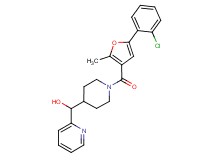 {1-[5-(2-chlorophenyl)-2-methyl-3-furoyl]piperidin-4-yl}(pyridin-2-yl)methanol