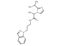 N-[3-(1H-indazol-1-yl)propyl]-2-(2-isopropyl-1H-imidazol-1-yl)propanamide
