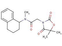 2-(5,5-dimethyl-2,4-dioxo-1,3-oxazolidin-3-yl)-N-methyl-N-(1,2,3,4-tetrahydronaphthalen-1-yl)acetamide