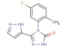 4-(5-fluoro-2-methylphenyl)-5-(1H-pyrazol-5-yl)-2,4-dihydro-3H-1,2,4-triazol-3-one