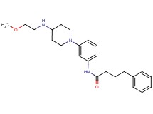 N-(3-{4-[(2-methoxyethyl)amino]-1-piperidinyl}phenyl)-4-phenylbutanamide