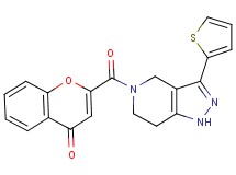 2-{[3-(2-thienyl)-1,4,6,7-tetrahydro-5H-pyrazolo[4,3-c]pyridin-5-yl]carbonyl}-4H-chromen-4-one