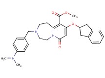 methyl 9-(2,3-dihydro-1H-inden-2-yloxy)-3-[4-(dimethylamino)benzyl]-7-oxo-1,2,3,4,5,7-hexahydropyrido[1,2-d][1,4]diazepine-10-carboxylate