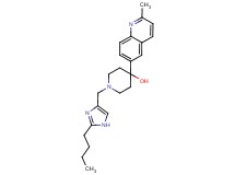 1-[(2-butyl-1H-imidazol-4-yl)methyl]-4-(2-methylquinolin-6-yl)piperidin-4-ol