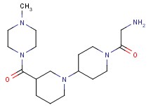 (2-{3-[(4-methyl-1-piperazinyl)carbonyl]-1,4'-bipiperidin-1'-yl}-2-oxoethyl)amine dihydrochloride