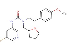 N'-(5-fluoropyridin-3-yl)-N-[2-(4-methoxyphenyl)ethyl]-N-(tetrahydrofuran-2-ylmethyl)urea