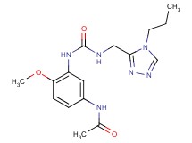N-{4-methoxy-3-[({[(4-propyl-4H-1,2,4-triazol-3-yl)methyl]amino}carbonyl)amino]phenyl}acetamide
