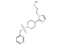 1-(benzylsulfonyl)-4-[1-(2-methoxyethyl)-1H-imidazol-2-yl]piperidine