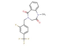 4-[2-fluoro-4-(trifluoromethyl)benzyl]-1-methyl-3,4-dihydro-1H-1,4-benzodiazepine-2,5-dione