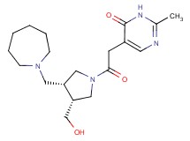 5-{2-[(3R*,4R*)-3-(azepan-1-ylmethyl)-4-(hydroxymethyl)pyrrolidin-1-yl]-2-oxoethyl}-2-methylpyrimidin-4(3H)-one