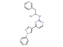 N-(1-methyl-2-pyridin-3-ylethyl)-4-(1-phenyl-1H-pyrazol-4-yl)pyrimidin-2-amine