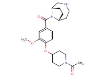 (1S*,6R*)-9-{4-[(1-acetylpiperidin-4-yl)oxy]-3-methoxybenzoyl}-3,9-diazabicyclo[4.2.1]nonane