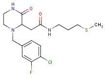 2-[1-(4-chloro-3-fluorobenzyl)-3-oxo-2-piperazinyl]-N-[3-(methylthio)propyl]acetamide