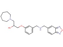 1-(1-azepanyl)-3-(3-{[(2,1,3-benzoxadiazol-5-ylmethyl)amino]methyl}phenoxy)-2-propanol
