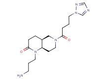 rel-(4aS,8aR)-1-(3-aminopropyl)-6-[4-(1H-1,2,4-triazol-1-yl)butanoyl]octahydro-1,6-naphthyridin-2(1H)-one hydrochloride