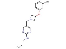5-{[3-(3-methylphenoxy)-1-azetidinyl]methyl}-N-propyl-2-pyrimidinamine