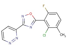 3-[5-(2-chloro-6-fluoro-3-methylphenyl)-1,2,4-oxadiazol-3-yl]pyridazine