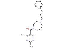 1-[(2,4-dimethyl-5-pyrimidinyl)carbonyl]-4-(3-phenylpropyl)-1,4-diazepane