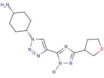 (cis-4-{4-[3-(tetrahydrofuran-3-yl)-1H-1,2,4-triazol-5-yl]-1H-1,2,3-triazol-1-yl}cyclohexyl)amine