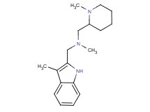 N-methyl-1-(3-methyl-1H-indol-2-yl)-N-[(1-methylpiperidin-2-yl)methyl]methanamine