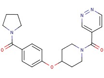 4-({4-[4-(pyrrolidin-1-ylcarbonyl)phenoxy]piperidin-1-yl}carbonyl)pyridazine
