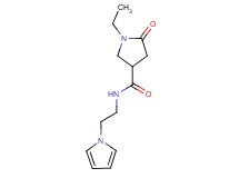 1-ethyl-5-oxo-N-[2-(1H-pyrrol-1-yl)ethyl]-3-pyrrolidinecarboxamide