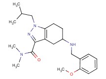 1-isobutyl-5-[(2-methoxybenzyl)amino]-N,N-dimethyl-4,5,6,7-tetrahydro-1H-indazole-3-carboxamide