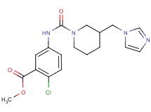 methyl 2-chloro-5-({[3-(1H-imidazol-1-ylmethyl)piperidin-1-yl]carbonyl}amino)benzoate