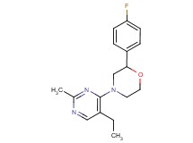 4-(5-ethyl-2-methylpyrimidin-4-yl)-2-(4-fluorophenyl)morpholine
