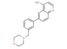 6-[3-(morpholin-4-ylmethyl)phenyl]quinolin-4-amine