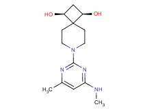 (1R*,3S*)-7-[4-methyl-6-(methylamino)-2-pyrimidinyl]-7-azaspiro[3.5]nonane-1,3-diol
