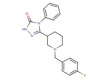 5-[1-(4-fluorobenzyl)-3-piperidinyl]-4-phenyl-2,4-dihydro-3H-1,2,4-triazol-3-one