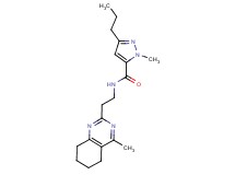 1-methyl-N-[2-(4-methyl-5,6,7,8-tetrahydro-2-quinazolinyl)ethyl]-3-propyl-1H-pyrazole-5-carboxamide