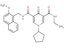 1-cyclopentyl-N-ethyl-N'-[(2-methoxy-1-naphthyl)methyl]-4-oxo-1,4-dihydro-3,5-pyridinedicarboxamide