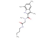N-[2-(butylamino)-2-oxoethyl]-N,3,5,7-tetramethyl-1H-indole-2-carboxamide