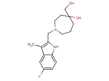 1-[(5-fluoro-3-methyl-1H-indol-2-yl)methyl]-4-(hydroxymethyl)-4-azepanol