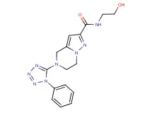 N-(2-hydroxyethyl)-5-(1-phenyl-1H-tetrazol-5-yl)-4,5,6,7-tetrahydropyrazolo[1,5-a]pyrazine-2-carboxamide
