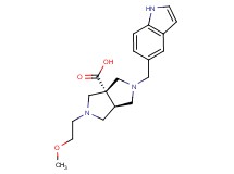 (3aS*,6aS*)-2-(1H-indol-5-ylmethyl)-5-(2-methoxyethyl)hexahydropyrrolo[3,4-c]pyrrole-3a(1H)-carboxylic acid