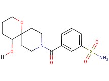 3-[(5-hydroxy-1-oxa-9-azaspiro[5.5]undec-9-yl)carbonyl]benzenesulfonamide