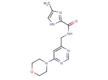 4-methyl-N-{[6-(4-morpholinyl)-4-pyrimidinyl]methyl}-1H-imidazole-2-carboxamide