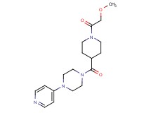 1-{[1-(methoxyacetyl)piperidin-4-yl]carbonyl}-4-pyridin-4-ylpiperazine