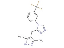 3-[(3,5-dimethyl-1H-pyrazol-4-yl)methyl]-4-[3-(trifluoromethyl)phenyl]-4H-1,2,4-triazole