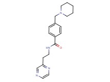 4-(1-piperidinylmethyl)-N-[2-(2-pyrazinyl)ethyl]benzamide