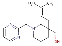 [3-(3-methyl-2-buten-1-yl)-1-(2-pyrimidinylmethyl)-3-piperidinyl]methanol