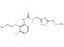 N-(3-chloro-2-propoxyphenyl)-N'-{[5-(methoxymethyl)-1,2,4-oxadiazol-3-yl]methyl}urea